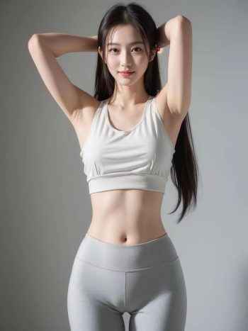 图片[3]-AI瑜伽裤清纯妹子系列图-草榴库